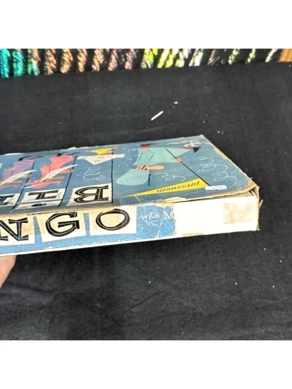 Pressman Bingo Board Game with Metal Spinner Tin Lithograph Complete